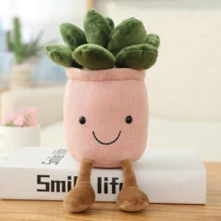 Buddy Moonstones Flower Pot Plush -Kawaii Store kawaiies plushies plush softtoy 1pcs artificial succulent pillow plush flower plush plants stuffed toy soft bookshelf decor flower pillow birthday gift plushies pink 25cm 671747