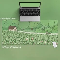 Accessories Escape To The Countryside In Your Room Large Mouse Pads -Kawaii Store kawaiies plushies plush softtoy 90x40cm cat and rabbit hd thickened mouse pad mouse pads g 872940