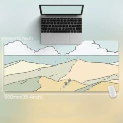 Accessories Escape To The Countryside In Your Room Large Mouse Pads -Kawaii Store kawaiies plushies plush softtoy 90x40cm cat and rabbit hd thickened mouse pad mouse pads p 169485