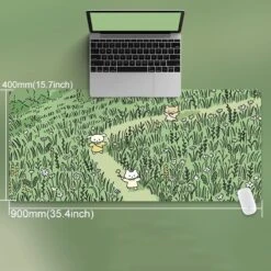 Accessories Escape To The Countryside In Your Room Large Mouse Pads -Kawaii Store kawaiies plushies plush softtoy 90x40cm cat and rabbit hd thickened mouse pad mouse pads q 781444