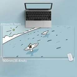 Accessories Escape To The Countryside In Your Room Large Mouse Pads -Kawaii Store kawaiies plushies plush softtoy 90x40cm cat and rabbit hd thickened mouse pad mouse pads t 472841