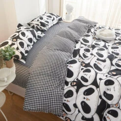 A Million Cute Pandas Bedding Set -Kawaii Store kawaiies plushies plush softtoy a million cute pandas bedding set home decor 196462