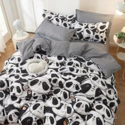A Million Cute Pandas Bedding Set -Kawaii Store kawaiies plushies plush softtoy a million cute pandas bedding set home decor 290351