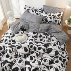 A Million Cute Pandas Bedding Set -Kawaii Store kawaiies plushies plush softtoy a million cute pandas bedding set home decor 656900