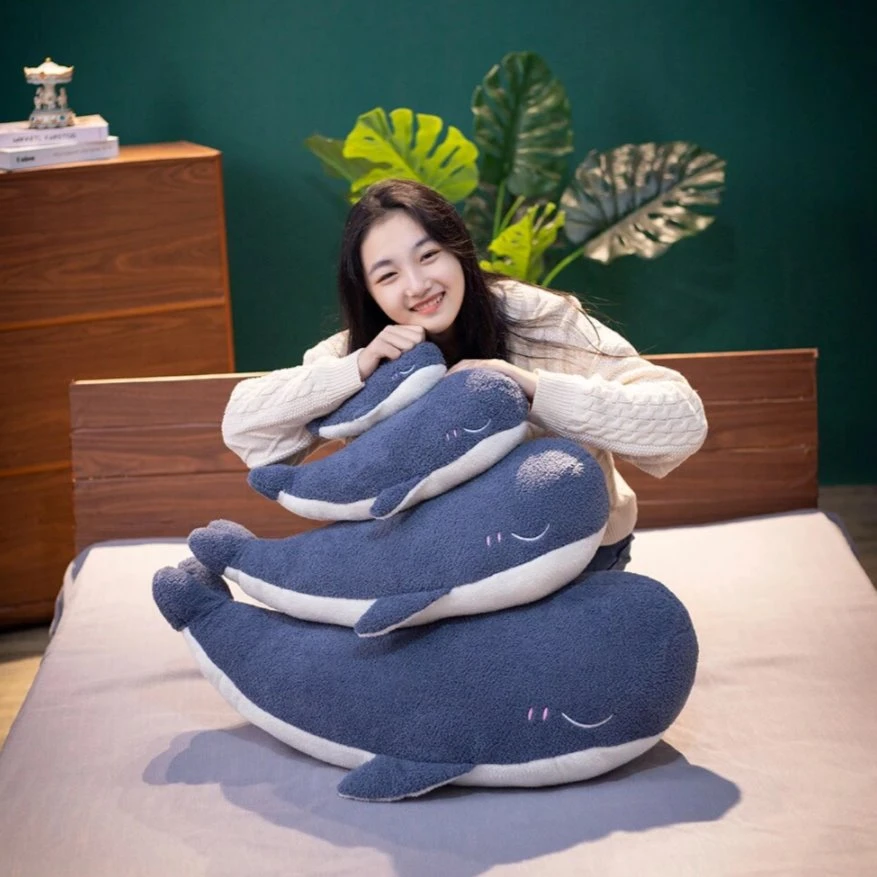 Adorable Fluffy Blue Whale Plushie 9 Adorable Fluffy Blue Whale Plushie - Image 7