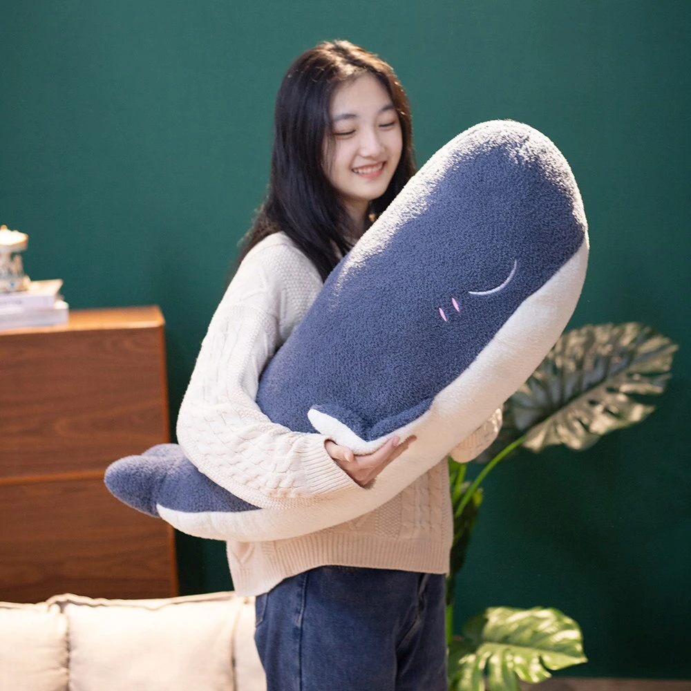 Adorable Fluffy Blue Whale Plushie 5 Adorable Fluffy Blue Whale Plushie - Image 3