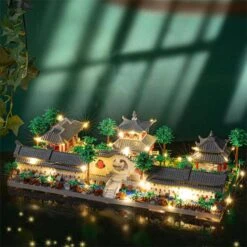 Ancient Dynasty Kingdom With Shrines Nano Building Set Collection -Kawaii Store kawaiies plushies plush softtoy ancient dynasty kingdom with shrines nano building set collection build it 828269