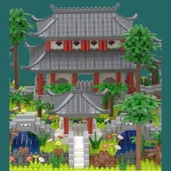 Ancient Dynasty Kingdom With Shrines Nano Building Set Collection -Kawaii Store kawaiies plushies plush softtoy ancient dynasty kingdom with shrines nano building set collection build it 978026