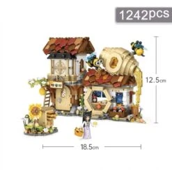 Ancient Honey Bee & Bacon Shops Micro Building Set Collection -Kawaii Store kawaiies plushies plush softtoy ancient honey bee bacon shops micro building set collection build it 248125
