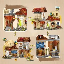 Ancient Honey Bee & Bacon Shops Micro Building Set Collection -Kawaii Store kawaiies plushies plush softtoy ancient honey bee bacon shops micro building set collection build it 422315