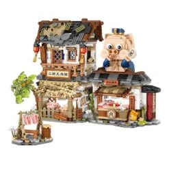 Ancient Honey Bee & Bacon Shops Micro Building Set Collection -Kawaii Store kawaiies plushies plush softtoy ancient honey bee bacon shops micro building set collection build it bacon without box 380968
