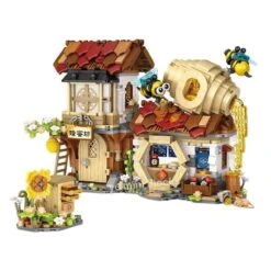 Ancient Honey Bee & Bacon Shops Micro Building Set Collection -Kawaii Store kawaiies plushies plush softtoy ancient honey bee bacon shops micro building set collection build it honey without box 555944