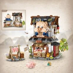Ancient Honey Bee & Bacon Shops Micro Building Set Collection -Kawaii Store kawaiies plushies plush softtoy ancient honey bee bacon shops micro building set collection new build it 499684