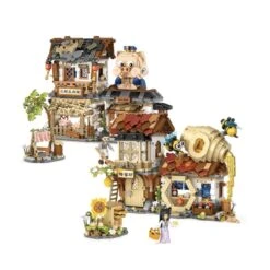 Ancient Honey Bee & Bacon Shops Micro Building Set Collection -Kawaii Store kawaiies plushies plush softtoy ancient honey bee bacon shops micro building set collection new build it set of 2 without box 117196