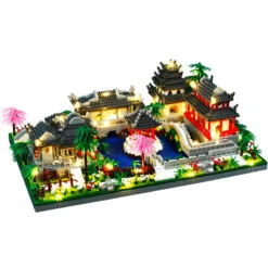 Ancient Pagoda Village With Lake Nano Building Blocks -Kawaii Store kawaiies plushies plush softtoy ancient pagoda village with lake nano building blocks new build it 555525