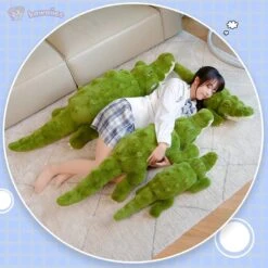 Angry Giant Green Crocodile Plushies -Kawaii Store kawaiies plushies plush softtoy angry giant green crocodile plushies soft toy 588598
