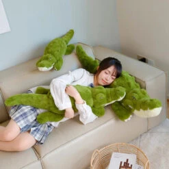 Angry Giant Green Crocodile Plushies -Kawaii Store kawaiies plushies plush softtoy angry giant green crocodile plushies soft toy 804303