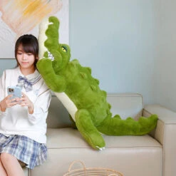 Angry Giant Green Crocodile Plushies -Kawaii Store kawaiies plushies plush softtoy angry giant green crocodile plushies soft toy 815265