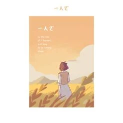 Apparel Anime Girl Alone Sunset Fields Unisex Kawaiies Tee -Kawaii Store kawaiies plushies plush softtoy anime girl alone sunset fields unisex kawaiies tee new apparel 283721