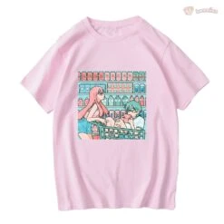 Apparel Anime Graphic Couple Shopping Unisex Tee -Kawaii Store kawaiies plushies plush softtoy anime graphic couple shopping unisex tee tops 284512
