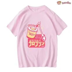 Apparel Anime Kero Pudding Cups Cardcaptor Sakura Unisex Tee -Kawaii Store kawaiies plushies plush softtoy anime kero pudding cups cardcaptor sakura unisex tee tops 161980