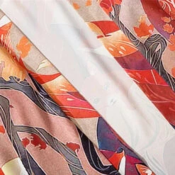 Apparel Anime Nine Tailed Fox Unisex Kimono -Kawaii Store kawaiies plushies plush softtoy anime nine tailed fox unisex kimono kimono 606373