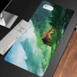 Accessories Anime Summer Landscape Art Large Mouse Pad Collection -Kawaii Store kawaiies plushies plush softtoy anime summer landscape art large mouse pad collection mouse pads mountain 100 x 50cm 973797