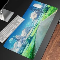 Accessories Anime Summer Landscape Art Large Mouse Pad Collection -Kawaii Store kawaiies plushies plush softtoy anime summer landscape art large mouse pad collection mouse pads road 100 x 50cm 890452