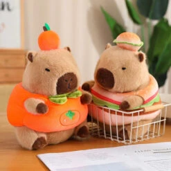 Baby Capybara Animal Dress-up Plushie Collection -Kawaii Store kawaiies plushies plush softtoy baby capybara animal dress up plushie collection soft toy 148706