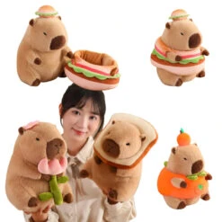 Baby Capybara Animal Dress-up Plushie Collection -Kawaii Store kawaiies plushies plush softtoy baby capybara animal dress up plushie collection soft toy 200925