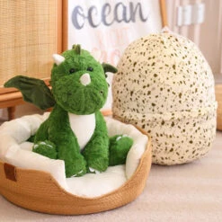 Baby Dragon Egg 2-in-1 Plush -Kawaii Store kawaiies plushies plush softtoy baby dragon egg 2 in 1 plush soft toy 706077