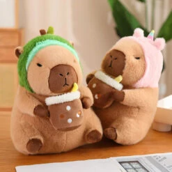 Baby Kawaii Capybara Dress-up Plushies -Kawaii Store kawaiies plushies plush softtoy baby kawaii capybara dress up plushies soft toy 440832