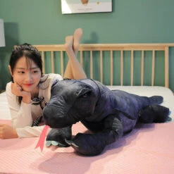 Baja The Black Komodo Dragon Lizard Plushie -Kawaii Store kawaiies plushies plush softtoy baja the black komodo dragon lizard plushie soft toy 317265