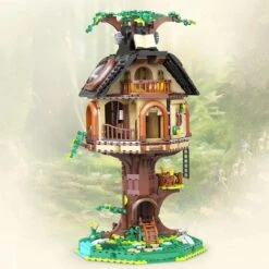 Barneys Secret Hideout Tree House Building Blocks LED Light -Kawaii Store kawaiies plushies plush softtoy barneys secret hideout tree house building blocks led light build it 262821