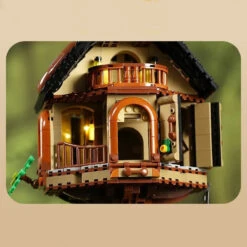 Barneys Secret Hideout Tree House Building Blocks LED Light -Kawaii Store kawaiies plushies plush softtoy barneys secret hideout tree house building blocks led light build it 903652