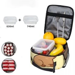 'Be Cappy' Capybara Lunch Bag -Kawaii Store kawaiies plushies plush softtoy be cappy capybara lunch bag bag 222662