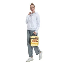 'Be Cappy' Capybara Lunch Bag -Kawaii Store kawaiies plushies plush softtoy be cappy capybara lunch bag bag 742825