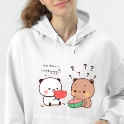 Apparel Bears Eating Watermelon Unisex Hoodie -Kawaii Store kawaiies plushies plush softtoy bears eating watermelon unisex hoodie apparel 743513