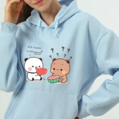 Apparel Bears Eating Watermelon Unisex Hoodie -Kawaii Store kawaiies plushies plush softtoy bears eating watermelon unisex hoodie apparel 787958