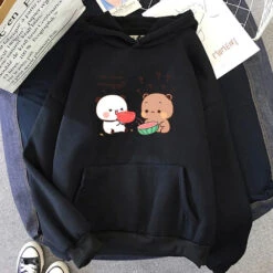 Apparel Bears Eating Watermelon Unisex Hoodie -Kawaii Store kawaiies plushies plush softtoy bears eating watermelon unisex hoodie apparel black xxxl 114606