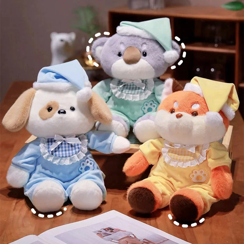 Bedtime Fox Koala Dog Pajama Party Plushies 5 Bedtime Fox Koala Dog Pajama Party Plushies - Image 3