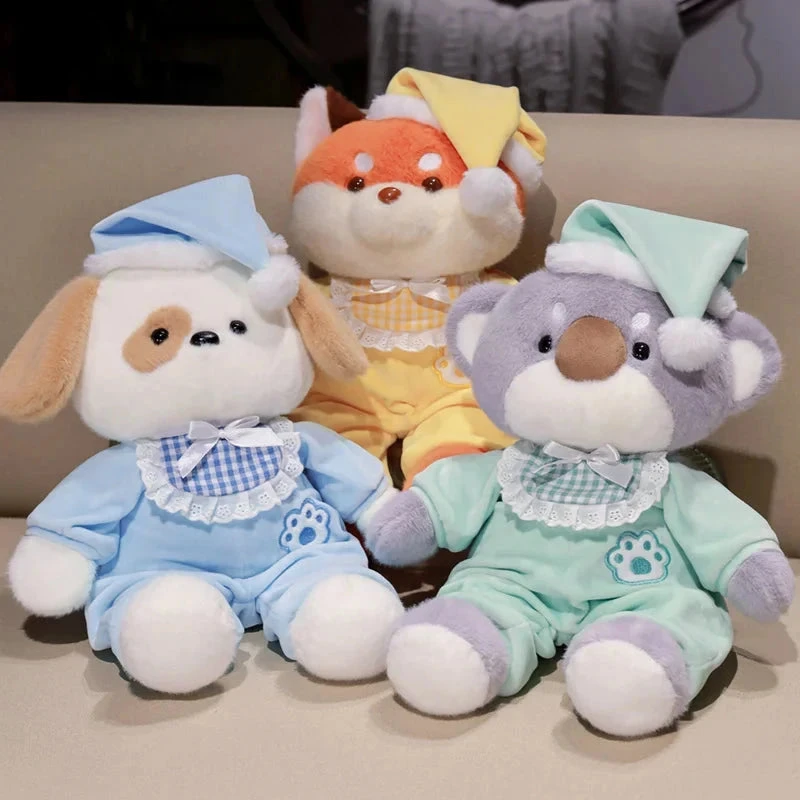 Bedtime Fox Koala Dog Pajama Party Plushies 6 Bedtime Fox Koala Dog Pajama Party Plushies - Image 4