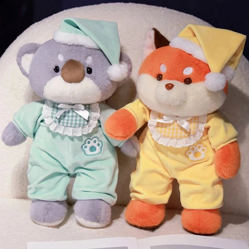Bedtime Fox Koala Dog Pajama Party Plushies 13 Bedtime Fox Koala Dog Pajama Party Plushies - Image 11