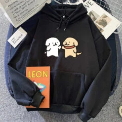 Apparel Best Dog Buddies Unisex Hoodie -Kawaii Store kawaiies plushies plush softtoy best dog buddies unisex hoodie apparel black xs 602241