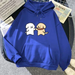 Apparel Best Dog Buddies Unisex Hoodie -Kawaii Store kawaiies plushies plush softtoy best dog buddies unisex hoodie apparel dark blue xs 977084