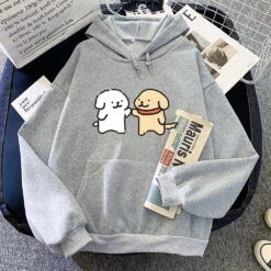 Apparel Best Dog Buddies Unisex Hoodie -Kawaii Store kawaiies plushies plush softtoy best dog buddies unisex hoodie apparel gray xs 610029