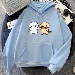 Apparel Best Dog Buddies Unisex Hoodie -Kawaii Store kawaiies plushies plush softtoy best dog buddies unisex hoodie apparel light blue xs 603572
