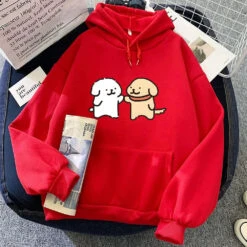 Apparel Best Dog Buddies Unisex Hoodie -Kawaii Store kawaiies plushies plush softtoy best dog buddies unisex hoodie apparel red xs 416856
