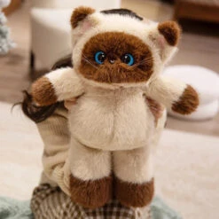 Big-eyed Calico Siamese Cat Plush Friends -Kawaii Store kawaiies plushies plush softtoy big eyed calico siamese cat plush friends soft toy 472232