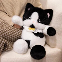 Big-eyed Calico Siamese Cat Plush Friends -Kawaii Store kawaiies plushies plush softtoy big eyed calico siamese cat plush friends soft toy 543702